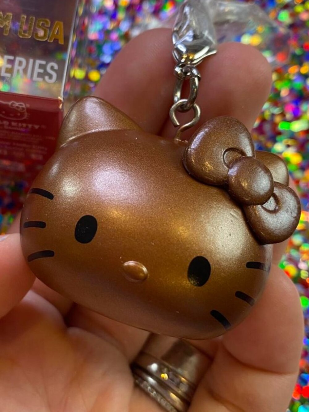 BRONZE Hello Kitty Tokyo Olympics Team USA Keychain!!